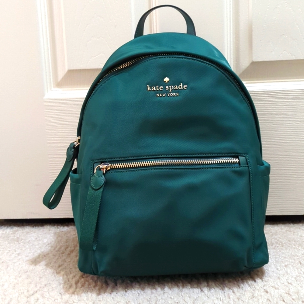 kate spade chelsea medium backpack deep jade